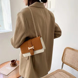 Women's PU Leather Crossbody Bag Flap Shoulder Messenger Bag