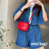 Solid Women's Shoulder Crossbody Bag Vintage Female Handbag
