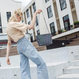 Geometric Chain Messenger Bag Women's Sling Bag