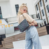 Geometric Chain Messenger Bag Women's Sling Bag