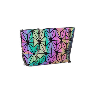 Geometric Chain Messenger Bag Women's Sling Bag