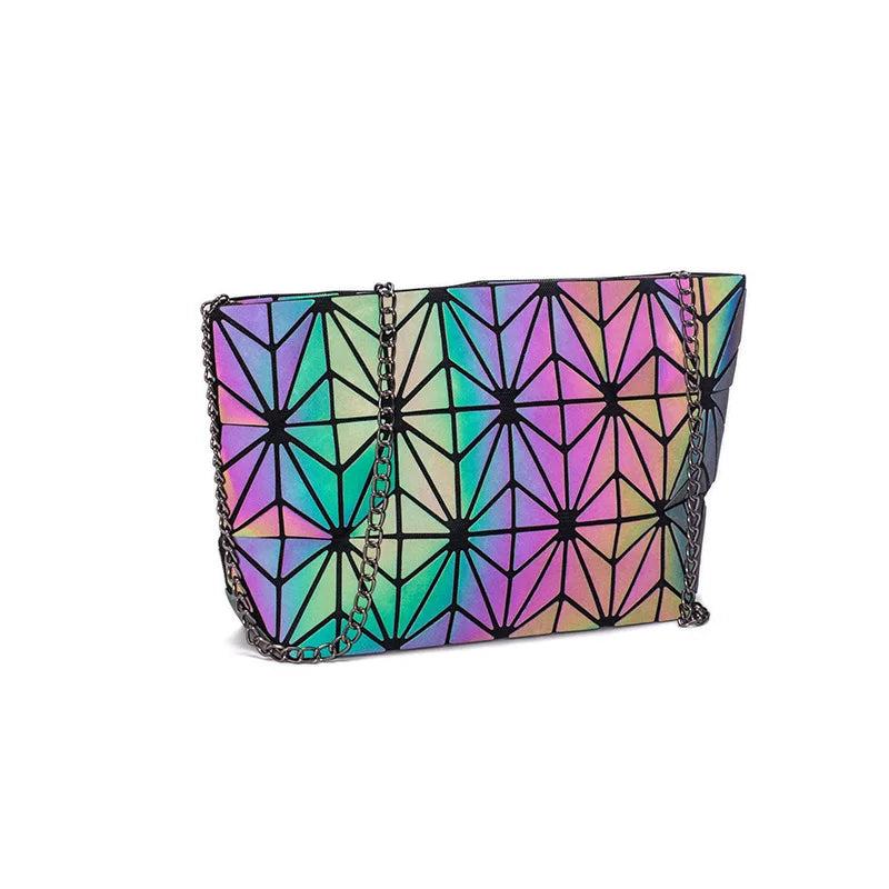 Geometric Chain Messenger Bag Women's Sling Bag