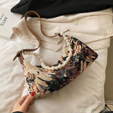 Small PU Leather Underarm Bag for Women Totes Shoulder Bag