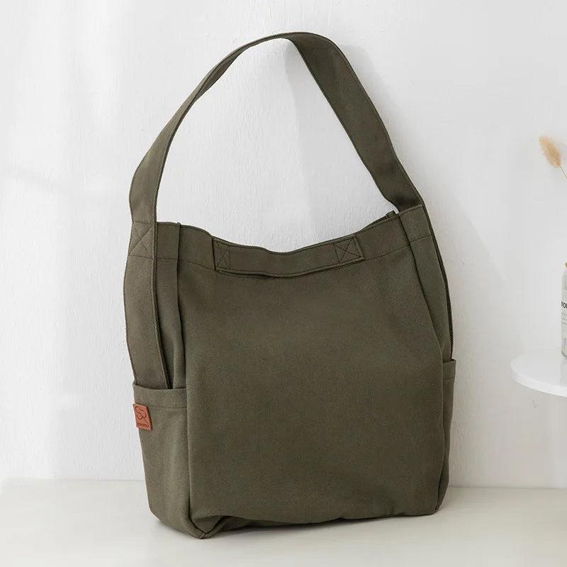 Canvas Female Bag Shoppers College Student Shoulder Bag
