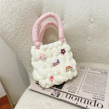 Hand Woven Underarm Bag Cloth Shoulder Women's Bag B216