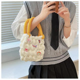 Hand Woven Underarm Bag Cloth Shoulder Women's Bag B216