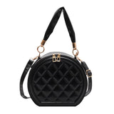 Vintage Small Round Shoulder Bag for Women
