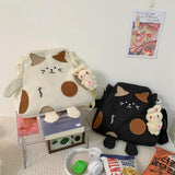 Cat Bag Women Girl Shoulder Cross Body Student BookBag