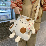 Cat Bag Women Girl Shoulder Cross Body Student BookBag