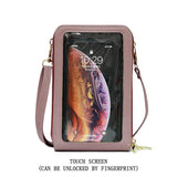 Multifunctional Women Shoulder Bag Touch Screen Messenger Mobile Phone Bag