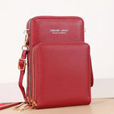 Multifunctional Women Shoulder Bag Touch Screen Messenger Mobile Phone Bag