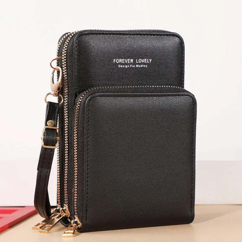 Multifunctional Women Shoulder Bag Touch Screen Messenger Mobile Phone Bag