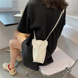 Mini Elephant Flap Women Crossbody Bag Small Animal Shoulder Bag Coins Funny Pur