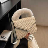 Vintage Winter Embroidery Thread Tote Bag for Women