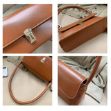 Shoulder Bag Retro Casual Lady Underarm Handbag Solid Female Bag