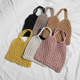Summer Mesh Hollow Bag For Women Large Capacity Straw Bag