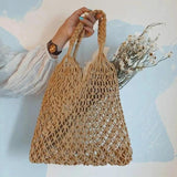 Summer Mesh Hollow Bag For Women Large Capacity Straw Bag