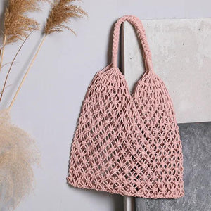 Summer Mesh Hollow Bag For Women Large Capacity Straw Bag