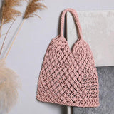 Summer Mesh Hollow Bag For Women Large Capacity Straw Bag