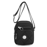 Plaid Crossbody Bag Nylon Shoulder Cell Phone Pouch Zipper Flap