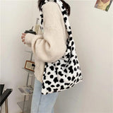 Winter Ladies Shoulder Messenger Bags Soft Plush Female Girls Travel Furry Women