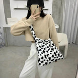 Winter Ladies Shoulder Messenger Bags Soft Plush Female Girls Travel Furry Women