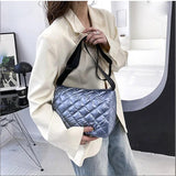 Winter Shoulder Bag Space Pad Nylon Crossbody
