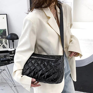 Winter Shoulder Bag Space Pad Nylon Crossbody