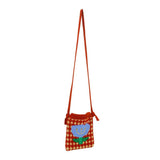 Knitted Flowers Cell Phone Bag Japan Korea Mini Wool Bag