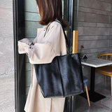 PU Leather Women Tote Bag Classic Shoulder Bag for Women Top Handle Bag