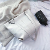 PU Leather Women Tote Bag Classic Shoulder Bag for Women Top Handle Bag