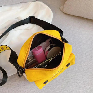 Female Canvas Bag Wild Messenger Bag Student Out Bag Girl Shoulder Bag