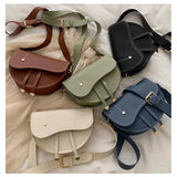 Mini Saddle Bag Women's Crossbody Messenger Bag