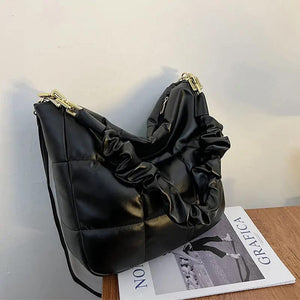 Diamond Lattice Shoulder Bag Vintage Crossbody Bag