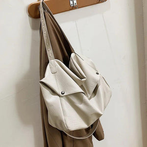 High Women's Shoulder Bags Large Capacity Crossbody PU Leather Pack