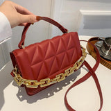 Quilted Woman Bag Chain Shoulder Purses