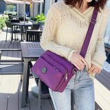 Casual Solid Women Bag Shoulder Bag Nylon Cloth Lady Messenger Bag