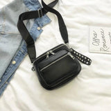 Retro Rivets PU Leather Crossbody Shoulder Bag Ladies Messenger Bags