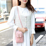 Women's Woven Small Square Messenger Bag