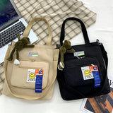 Casual Messenger Bags Men Women Shoulder Bags Cartoon Canvas Handbags