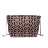 Geometric Messenger Crossbody Bag for Women Shoulder Chain Clutch Evening Bag