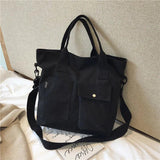 Canvas Ladies Handbag Shoulder Bag Version Buckle Ladies Crossbody Bag