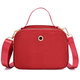 Canvas Small Square Shoulder Messenger Bag for Women