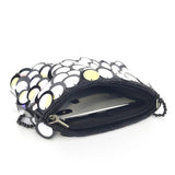 Sequined Clutch Purse Beaded Chains Shoulder Bag