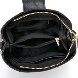Retro Women Crossbody Bag Soft PU Leather Hasp Shoulder Bag Vintage Small Bag