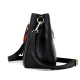 Retro Women Crossbody Bag Soft PU Leather Hasp Shoulder Bag Vintage Small Bag