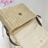 Summer Women Shoulder Bag Straw Woven Bags Flap Crossbody Bags