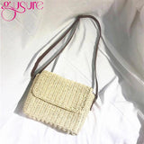 Summer Women Shoulder Bag Straw Woven Bags Flap Crossbody Bags