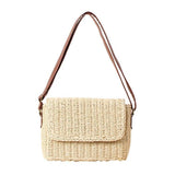 Summer Women Shoulder Bag Straw Woven Bags Flap Crossbody Bags