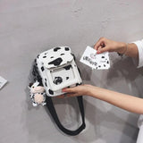 Funny Personality Cow Dots Women's Crossbody Bag for Shopping